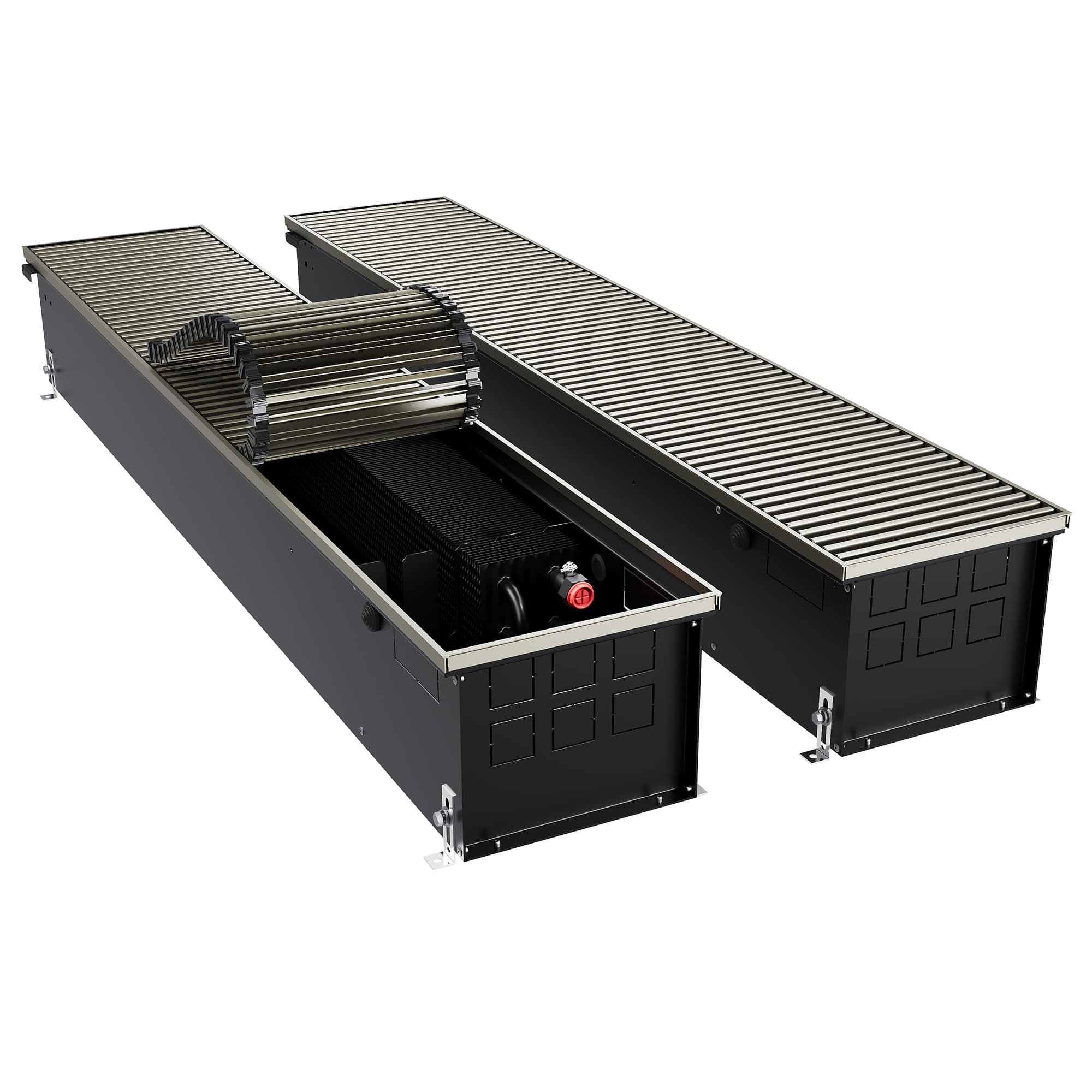 Конвектор внутрипольный Royal Thermo ATRIUM TURBO-190/250/1100-DG-U-LB