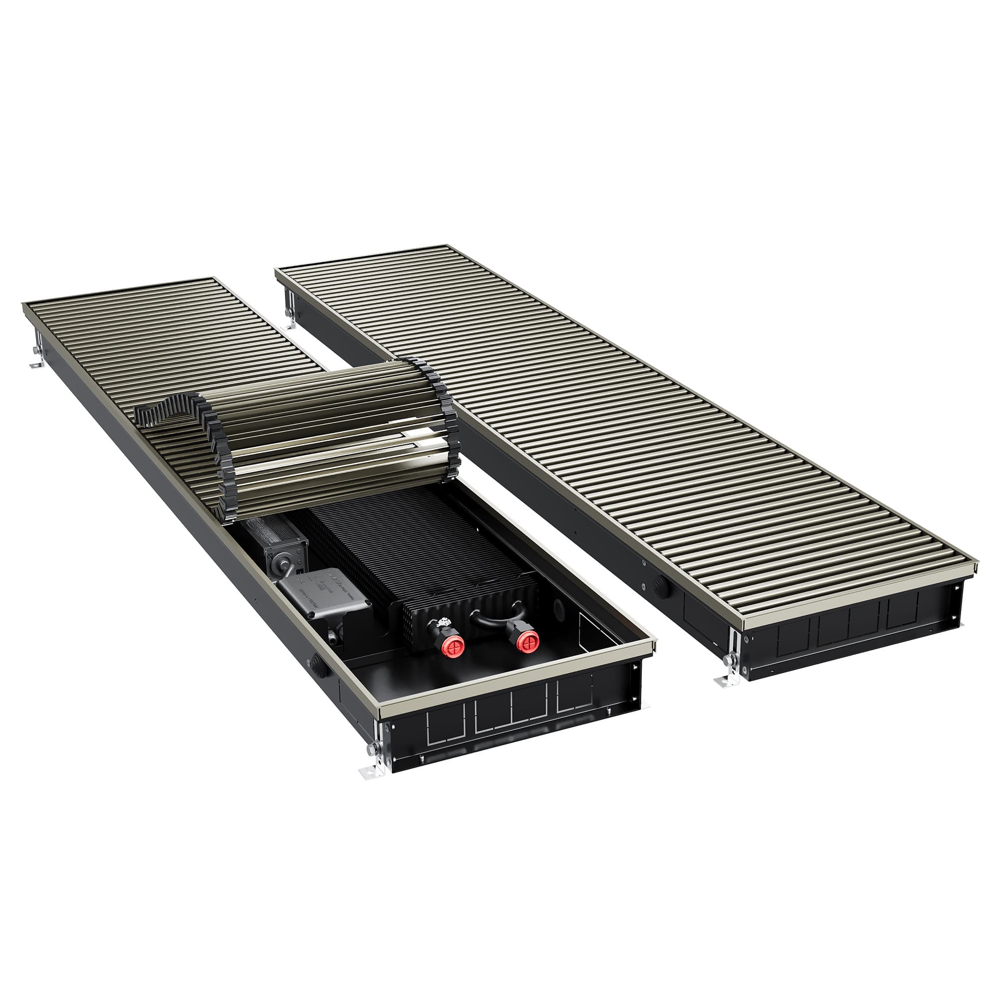 Конвектор внутрипольный Royal Thermo ATRIUM TURBO-80/300/2900-DG-U-LB