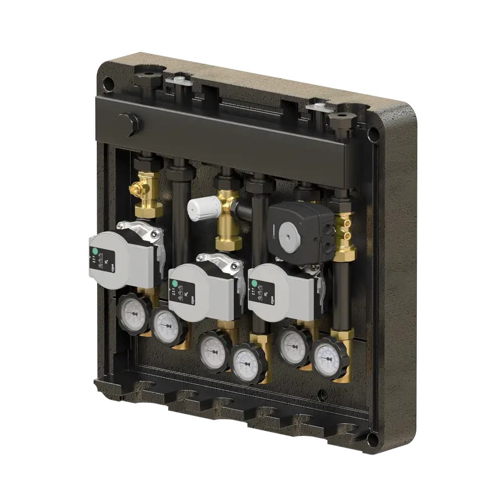 Гребёнка ELSEN DN20 с гидрострелкой 1" 4х1" 2 м3/ч