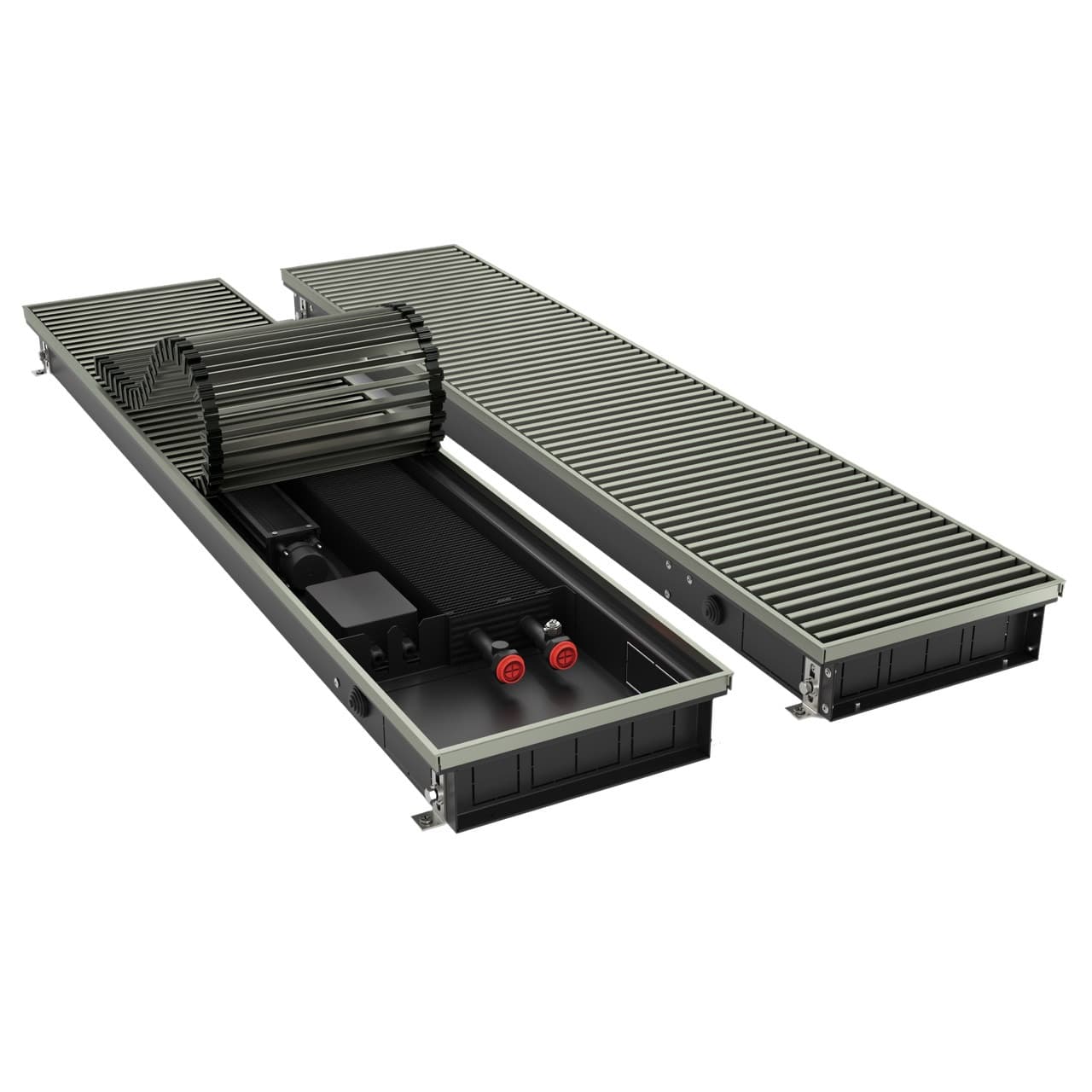 Конвектор внутрипольный Royal Thermo ATRIUM TURBO-80/180/1700-DG-U-LB