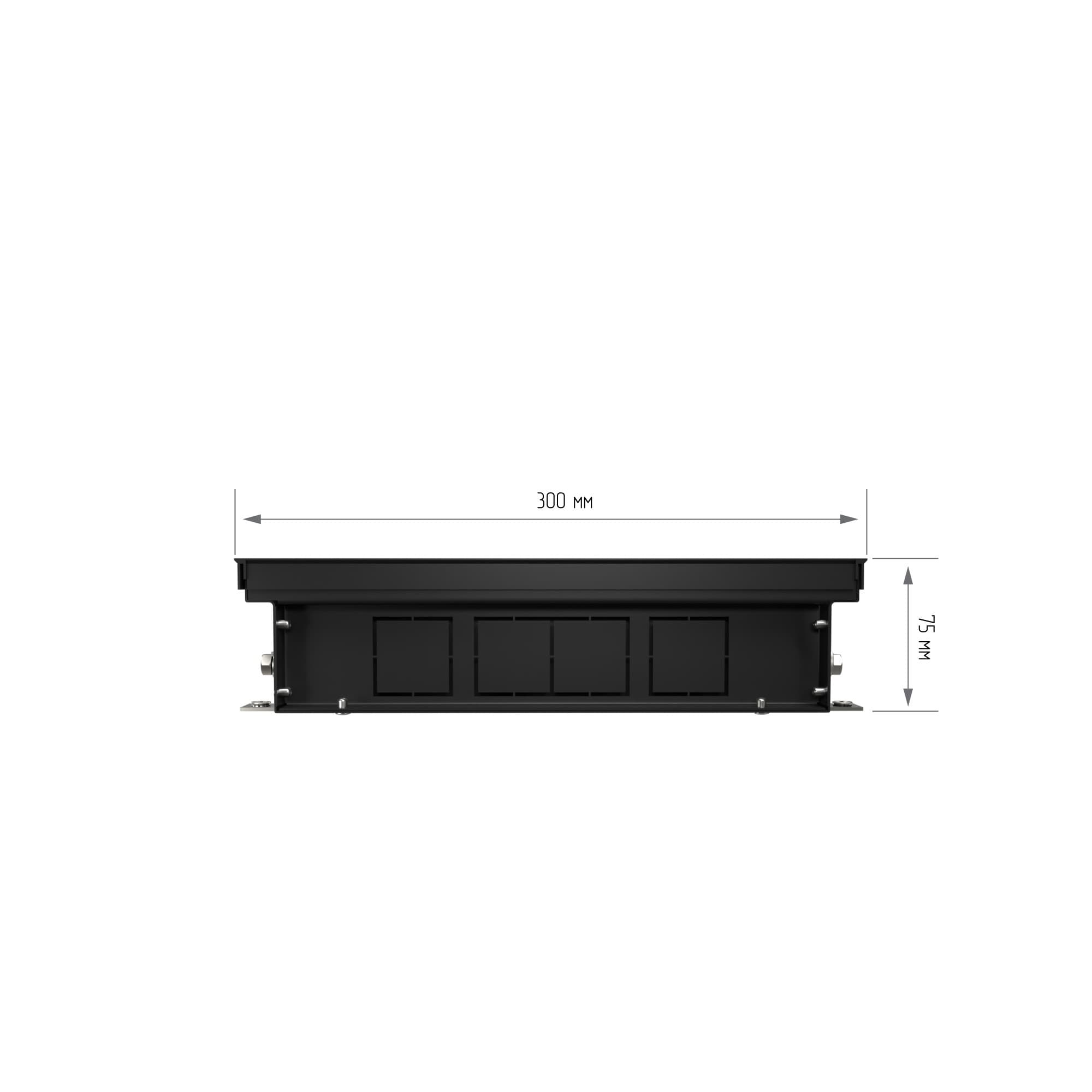 Конвектор внутрипольный Royal Thermo ATRIUM-75/300/2000-DG-U-DB