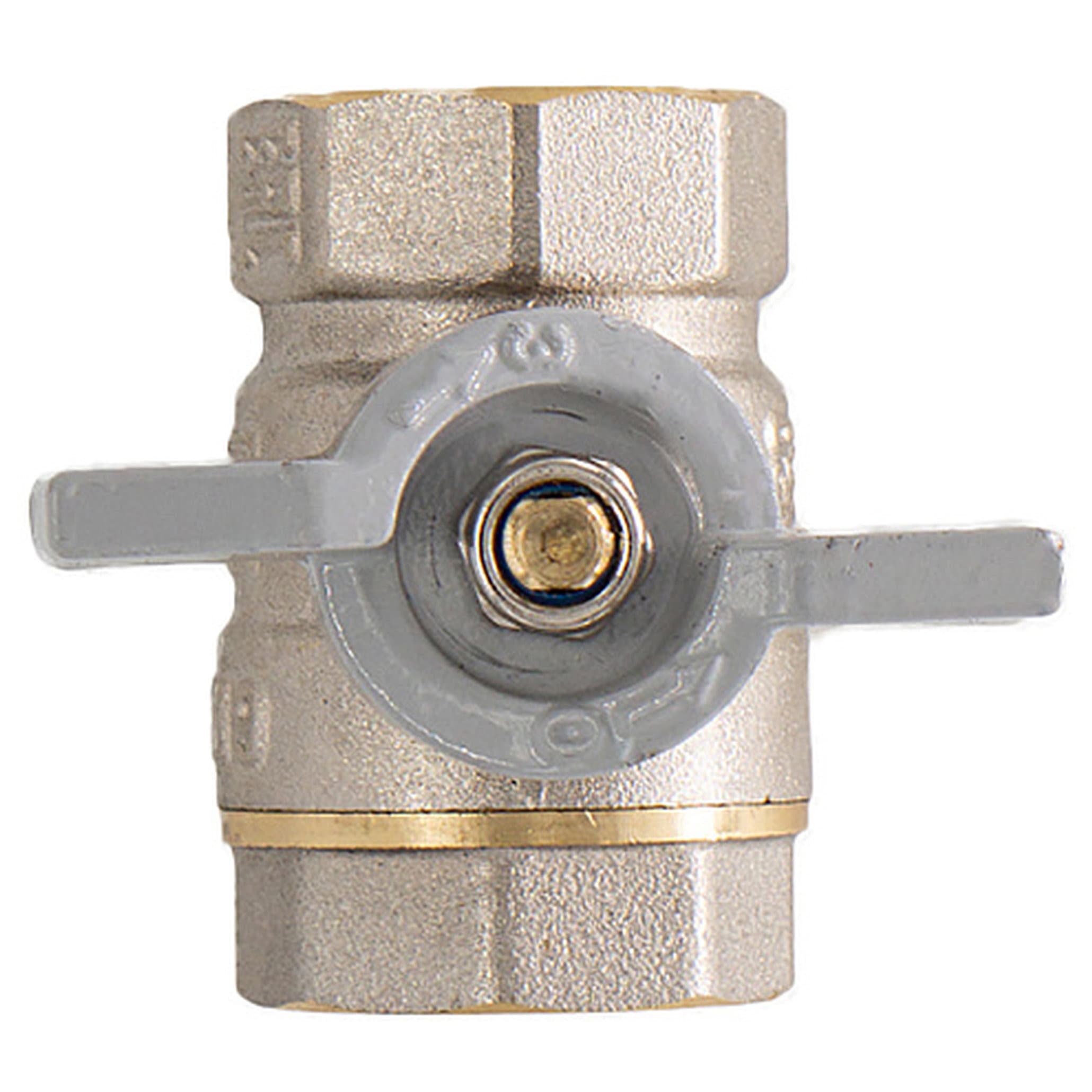 Кран шар. для воды 1/2" г/г бабочка CTM СТАНДАРТ CWFFB012
