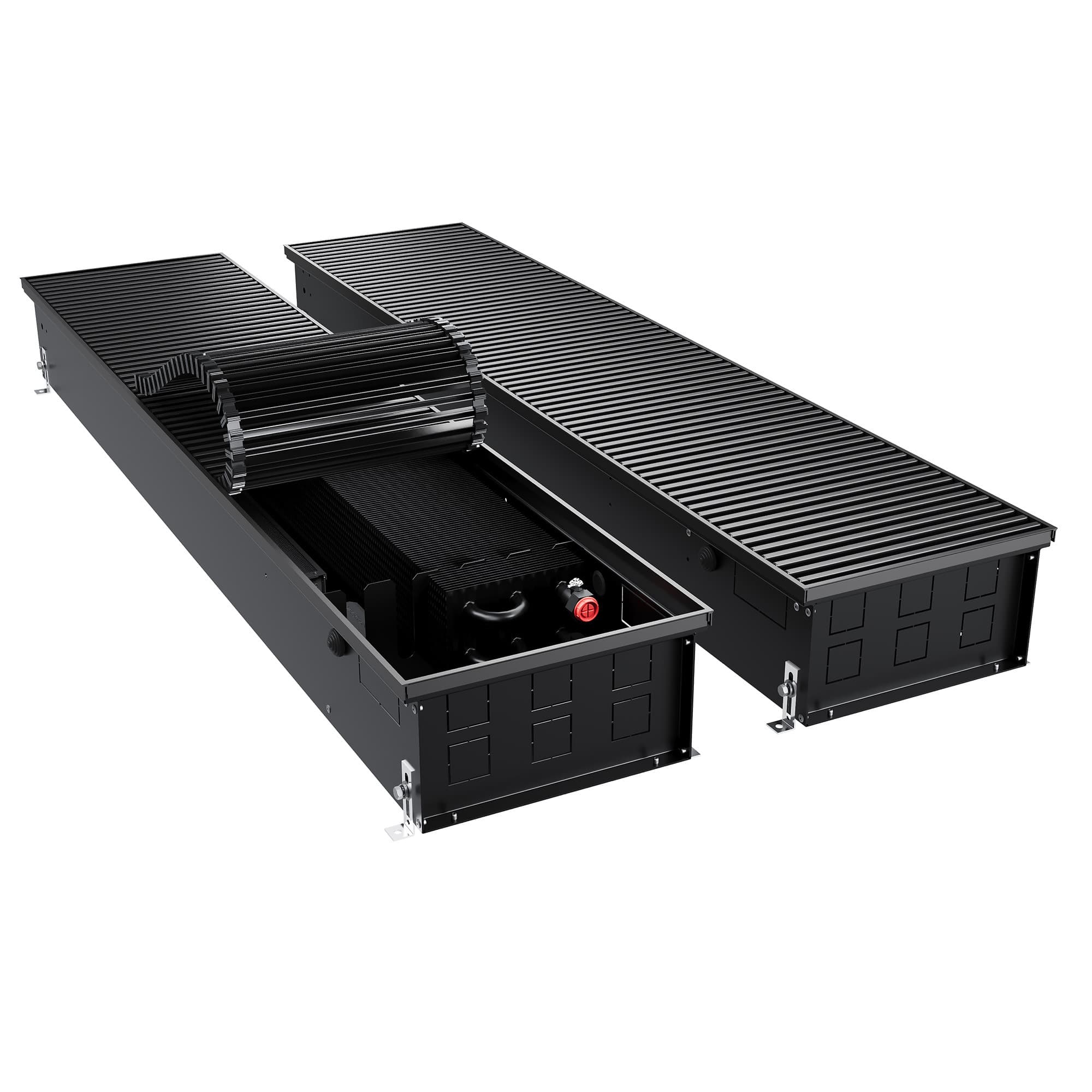 Конвектор внутрипольный Royal Thermo ATRIUM TURBO-150/300/1500-DG-U-BL