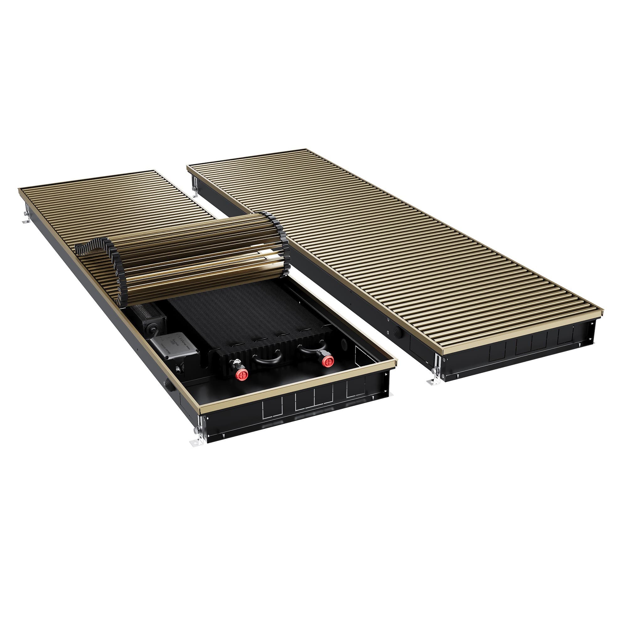 Конвектор внутрипольный Royal Thermo ATRIUM TURBO-80/400/2800-DG-U-AU