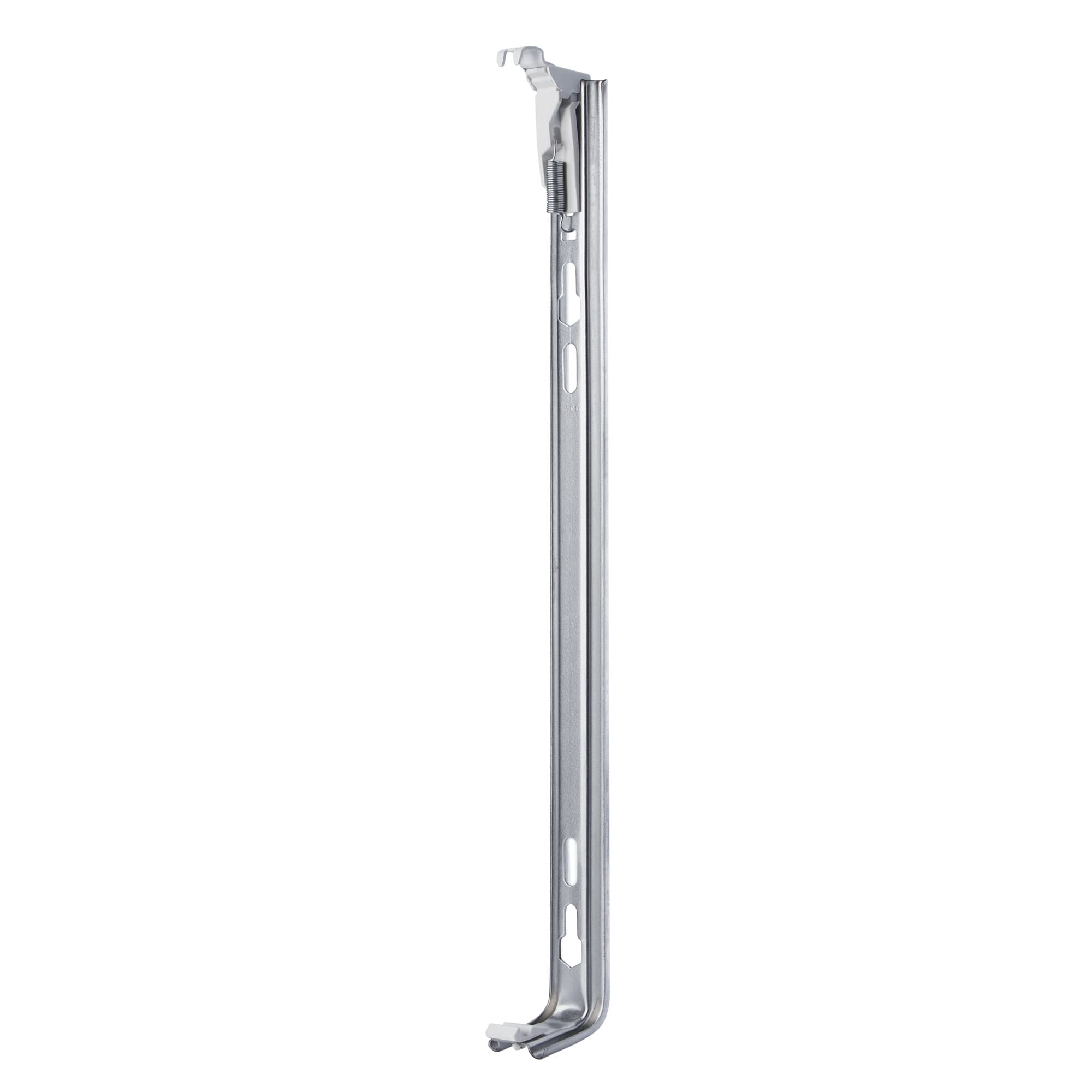 Кронштейн настенный рельсовый h500 RAL9016
