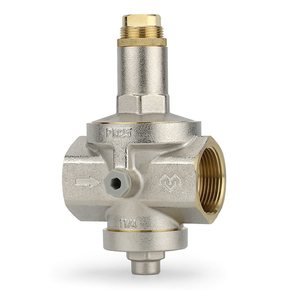 Редуктор давления VARMEGA 1 1/4", PN25, мембранный, с присоединением к манометру, VM12804