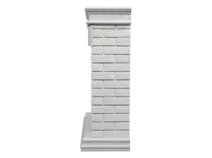 Портал Firelight Bricks 25 камень белый, белая эмаль